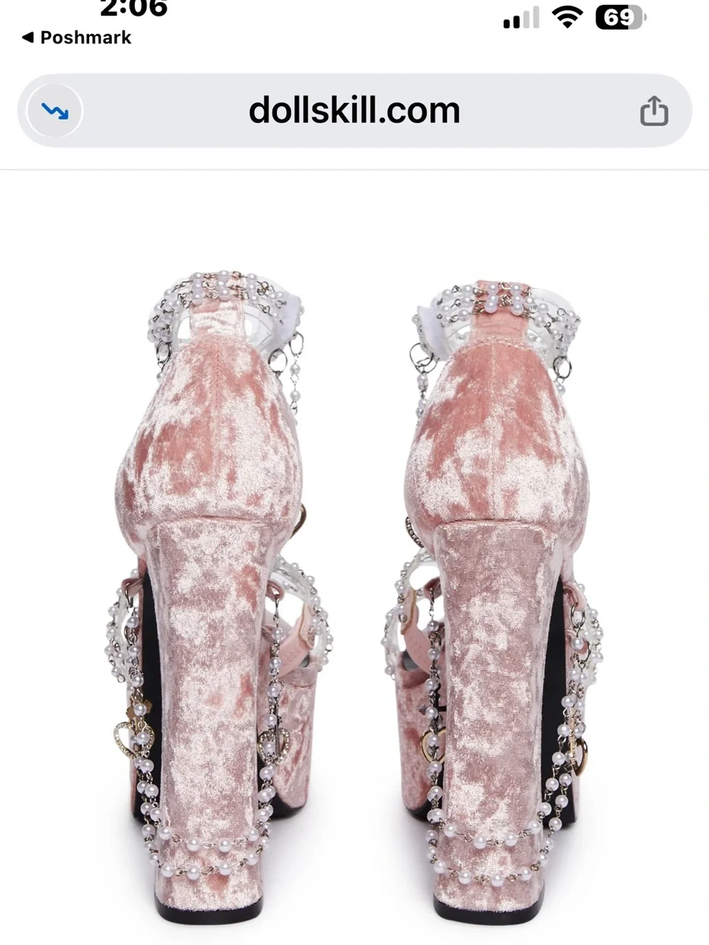 Sugar Thrillz HOLY REVELATION PLATFORM HEELS - Pink.Doll’s Kill